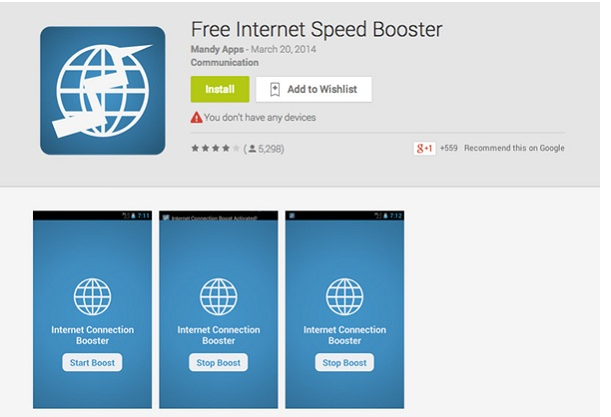 Ứng dụng Internet Speed Booster