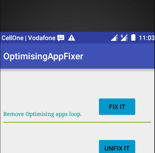 ứng dụng Optimizing Apps Fix