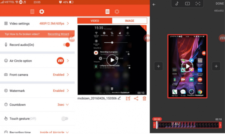 Cách quay màn hình Android có tiếng với ứng dụng Mobizen