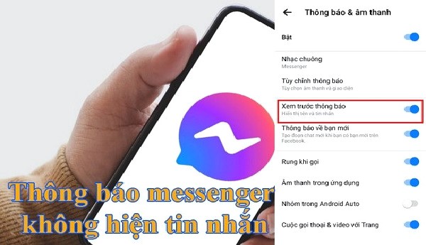 Lỗi Messenger Không Hiện Tin Nhắn Thông Báo