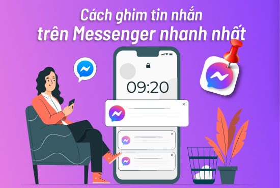 ghim tin nhắn trên Messenger