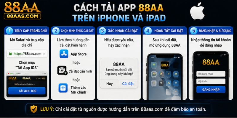 Tải app 88AA trên IOS